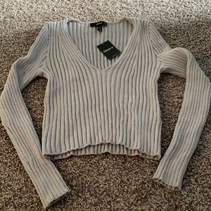 Gray Long Sleeve Sweater